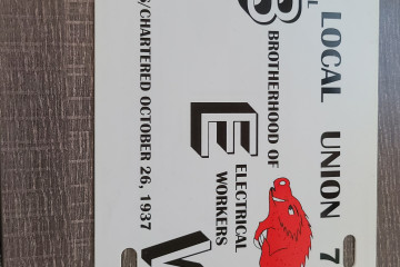 IBEW Local 700 License Plate